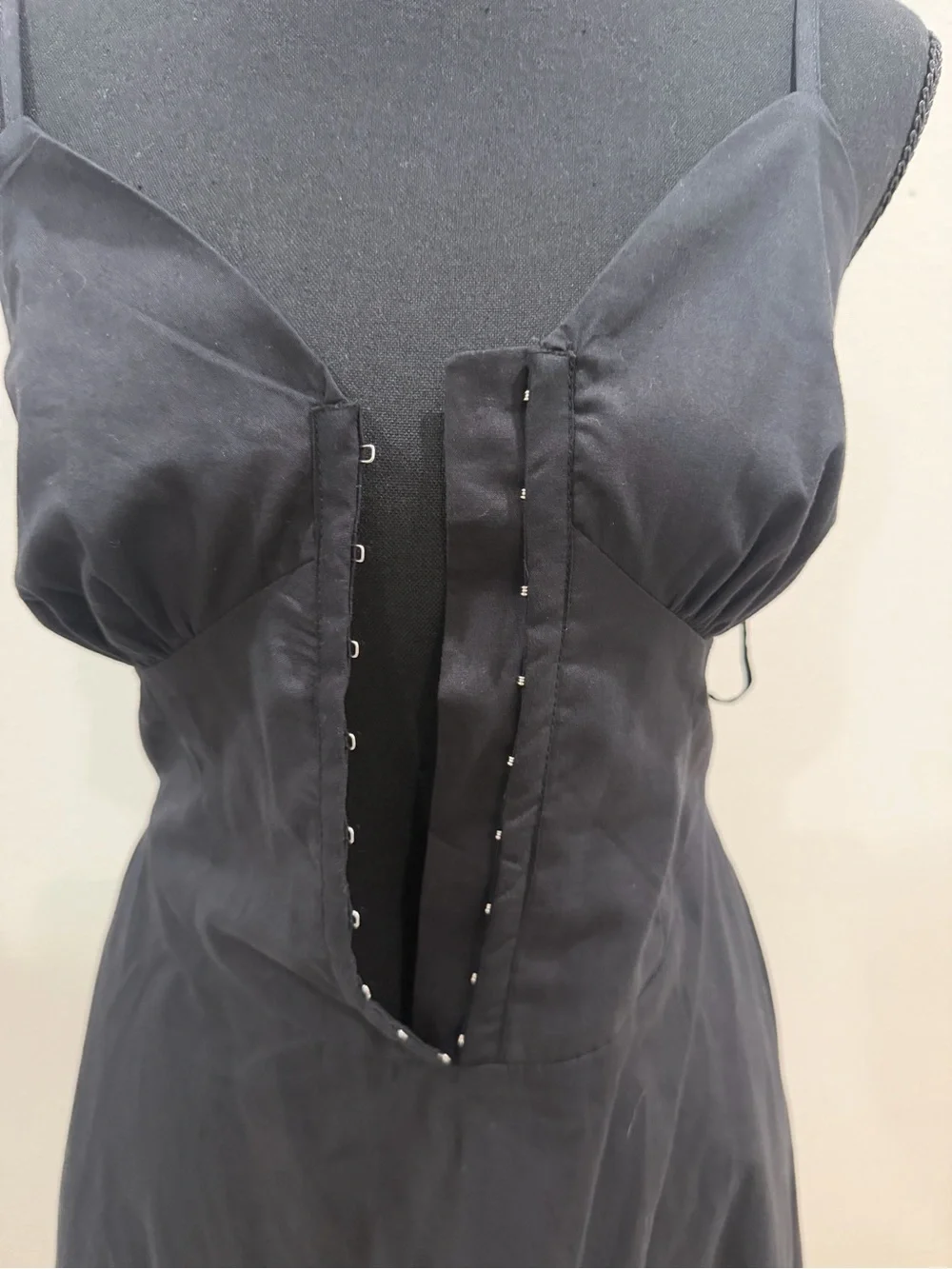 Sincerely Jules Black Midi Dress with Front Buttons - Picture 2 of 9